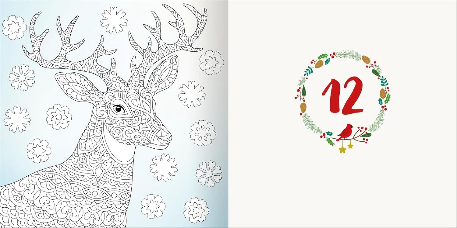 Diamond Adventskalender: Ausmalen & Stickern – 24 wunderschöne Motive mit Diamond Dots | 24 zauberhafte Adventsmotive zum Heraustrennen und Gestalten ... (Malprodukte für Erwachsene) – Bild 2