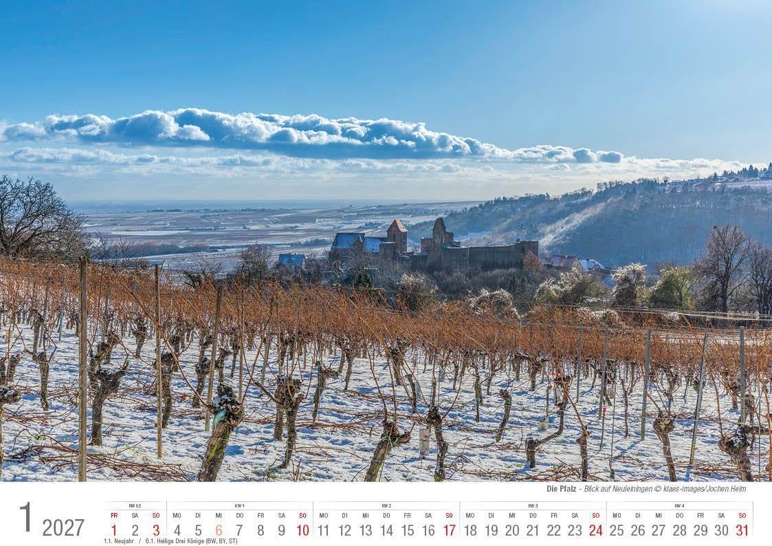 Die Pfalz 2027 Bildkalender A4 quer, spiralgebunden – Bild 2