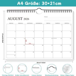 Wall Calendar 2026 2027, Calendar 2026/27 in A4 Landscape Format, 30 x 21 – Bild 3