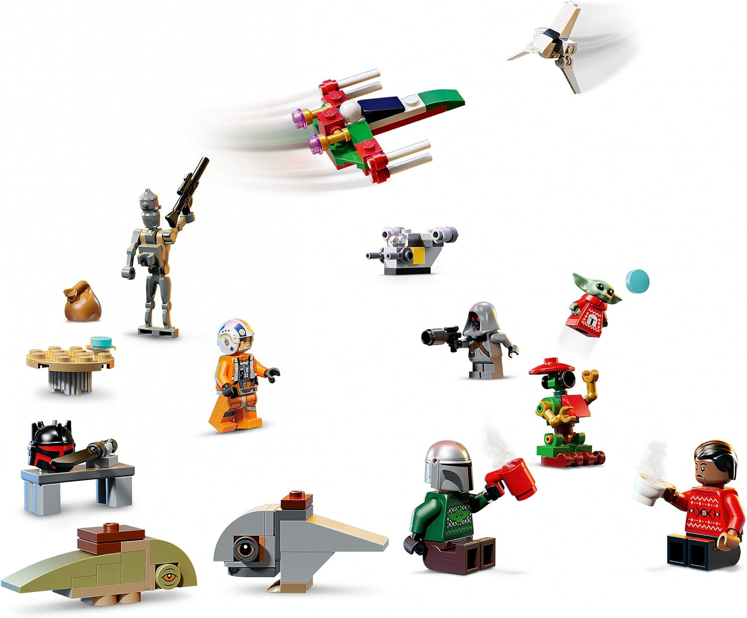 LEGO Star Wars 75456 Advent Calendar 2026 - Pre-Christmas Gift Toy for Boys from 6 Years - 24 Surprises with 4 Mini Figures, IG-11 Droid & Grogu Figure - Gift for The Mandalorian Fans – Bild 4