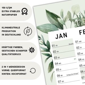 heaven+paper Wall Calendar 2027 | A1 | Year Planner 2027 | Wall Planner 27 – Bild 5