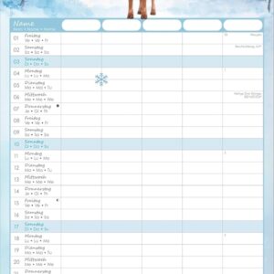 Alternative view of Familienplaner Tierzauber 2027: Familienkalender 22x45 cm mit 5 Spalten, liebevollen Tierillustrationen, Schulferien & Stundenplänen, ideal für Familien mit Kindern