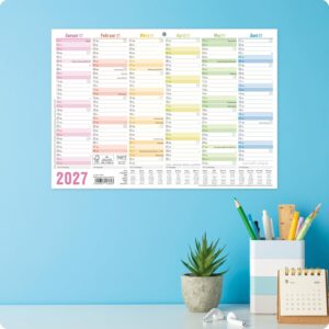 Häfft® 5 x Blackboard Calendar 2027 A4 Landscape Year Planner Wall Calendar – Bild 8