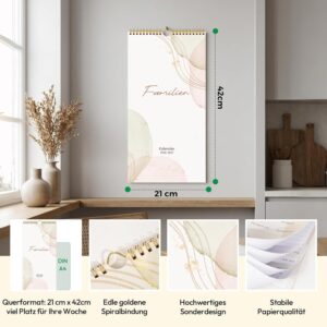 Alternative view of KONVINIT Family Planner 2027, 15 Month Calendar with 3 Columns & Stickers