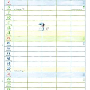 Helme Heine: Familienplaner 2027: Familienkalender mit 5 Spalten. Liebevoll illustrierter Familien-Wandkalender mit Schulferien und Stundenplänen. – Bild 4