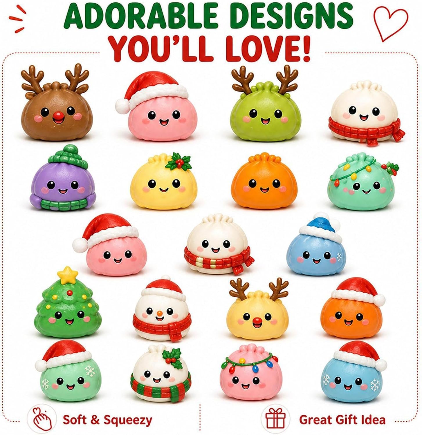 Squishy Christmas Advent Calendar 2026 Squeeze Toy Calendar (A) – Bild 5
