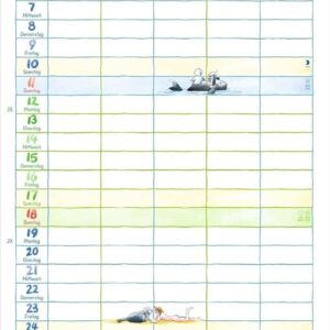 Helme Heine: Familienplaner 2027: Familienkalender mit 5 Spalten. Liebevoll illustrierter Familien-Wandkalender mit Schulferien und Stundenplänen. – Bild 8