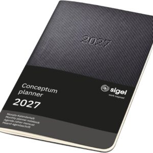 SIGEL Conceptum Monthly Planner 2027 A6 Softcover Black – Bild 9