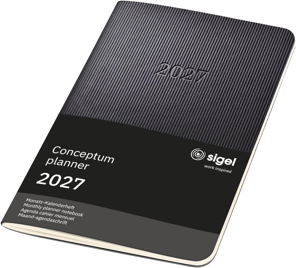 SIGEL Conceptum Monthly Planner 2027 A6 Softcover Black – Bild 9