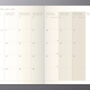 Alternative view of SIGEL Conceptum Monthly Planner 2027 A6 Softcover Black