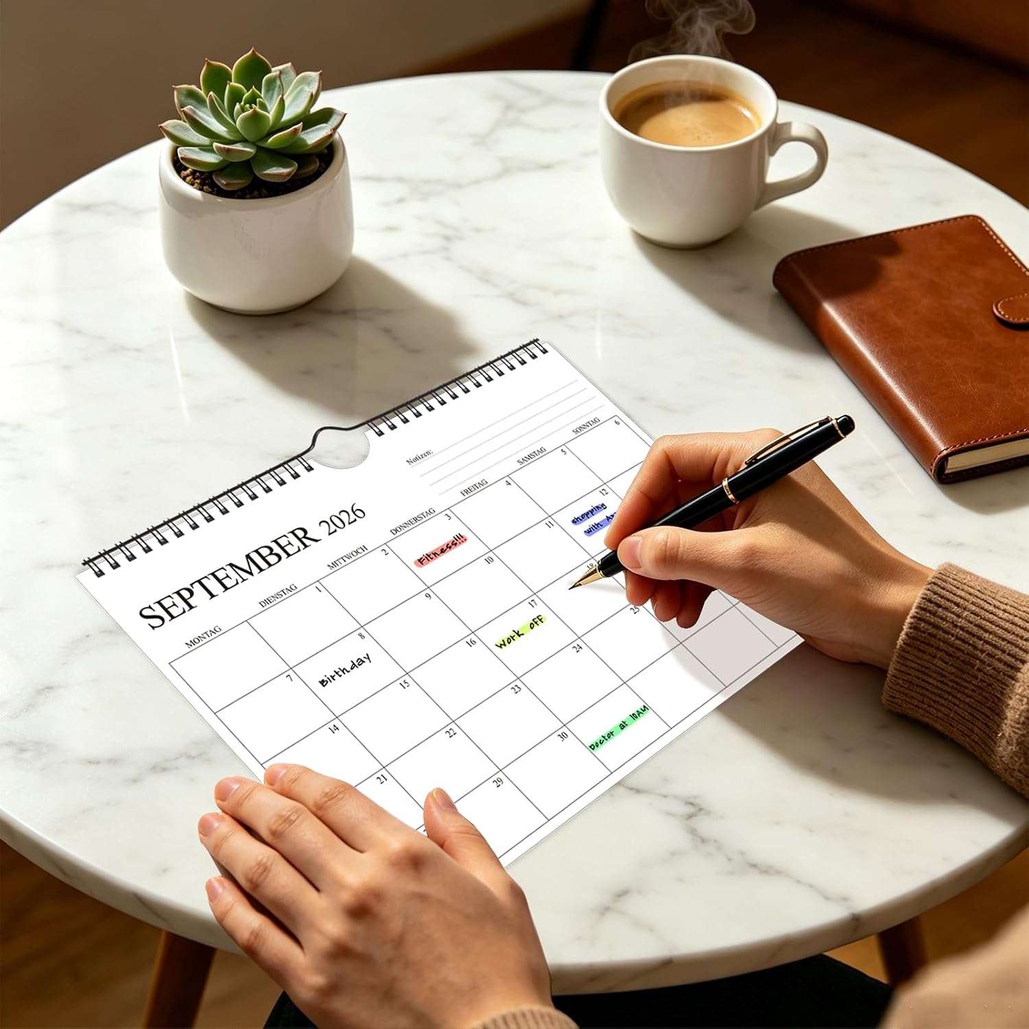 Wall Calendar 2026 2027, Calendar 2026/27 in A4 Landscape Format, 30 x 21 – Bild 7