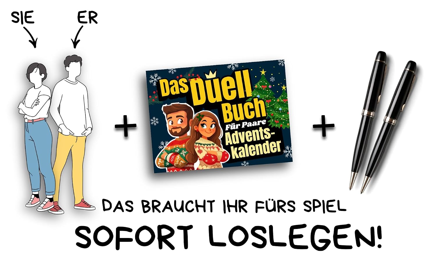 Adventskalender für Paare - Das Duell-Buch: 24 lustige Spiele und Challenges inkl. 24 besondere Gutscheine für eine spannende Adventszeit und ein unvergessliches Weihnachten! (Duellbücher) – Bild 5