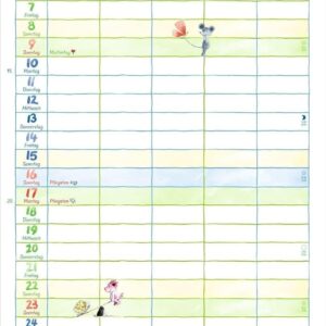 Helme Heine: Familienplaner 2027: Familienkalender mit 5 Spalten. Liebevoll illustrierter Familien-Wandkalender mit Schulferien und Stundenplänen. – Bild 6