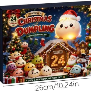 Squishy Advent Calendar 2026, Dumpling Squishy Christmas Calendar, B – Bild 3