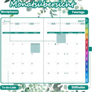 2027 A5 Diary - Book Calendar 2027, Calendar 2027, Weekly Planner 2027 – Bild 5