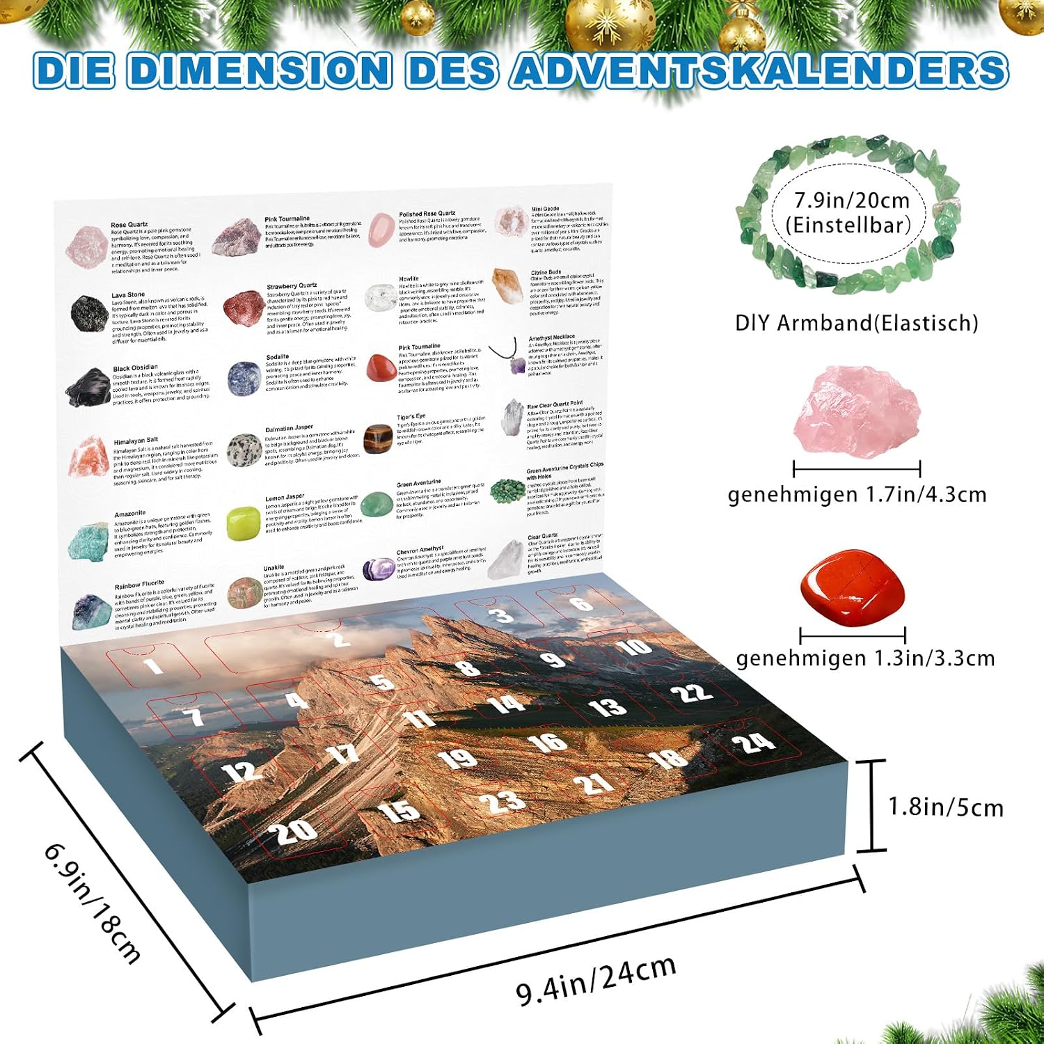 Crystals Advent Calendar 2026-24 Edelsteien Christmas Calendar – Bild 7