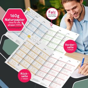 Weekview Blackboard Calendar 2027 DIN A4 - Wall Calendar with Calendar – Bild 5