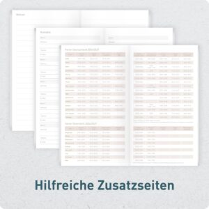 Häfft Monthly Calendar Slim Pocket Calendar 26/27 A6+ "Black Edition" – Bild 6