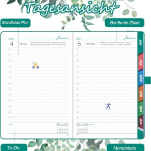Daily Planner 2027 A5, Daily Calendar 2027 with 1 Page per Day – Bild 6