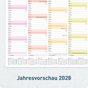 Häfft® 5 x Blackboard Calendar 2027 A4 Landscape Year Planner Wall Calendar – Bild 5