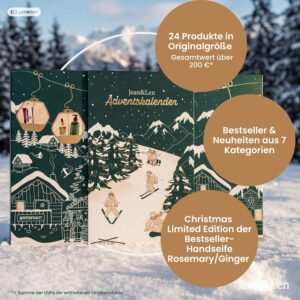 Jean & Len Advent Calendar 2026, Christmas 3D DIY Scenery, Includes a Rosemary & Ginger Design Limited Edition & an Exclusive Soap Fragrance Novelty, Only Original Sizes, Christmas Calendar – Bild 5