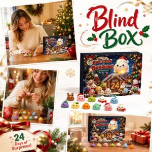 Squishy Advent Calendar 2026, Dumpling Squishy Christmas Calendar, B – Bild 5