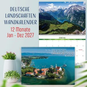 Wall Calendar 2027 Germany, Calendar German Landscapes – Bild 2
