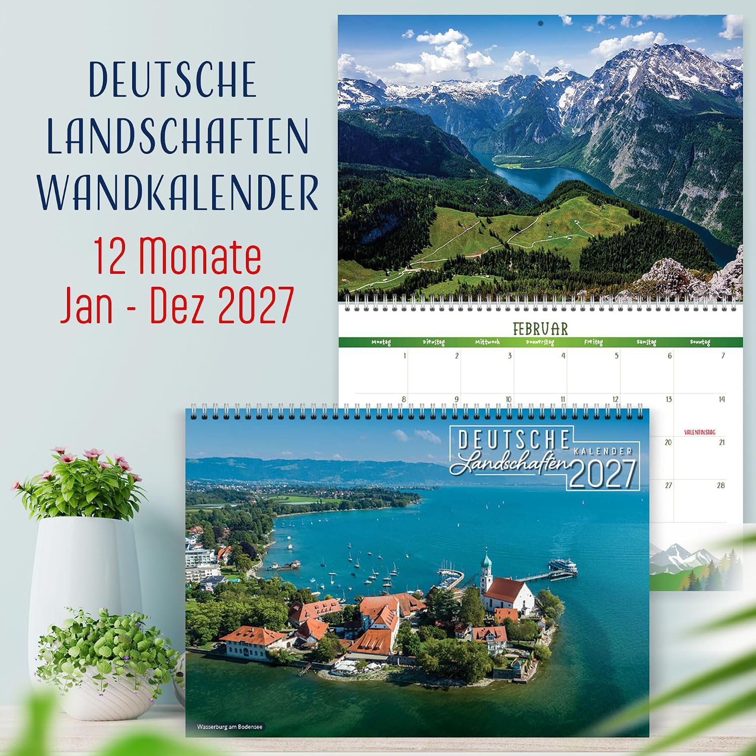Wall Calendar 2027 Germany, Calendar German Landscapes – Bild 2