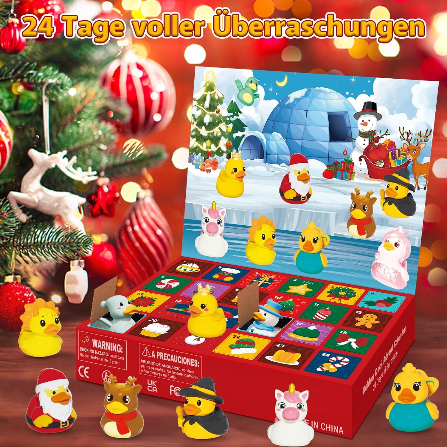 Ducks Advent Calendar 2026 Children - 24 Days Christmas Calendar – Bild 2