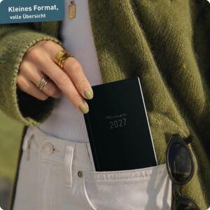 Häfft® Monthly Calendar 2027 A6 + Pocket Slim "Black Edition" – Bild 7