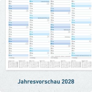 Häfft® 5 x Chalkboard Calendar 2027 A4 Landscape Year Planner Wall Calendar – Bild 6