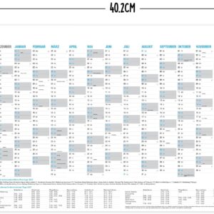 XL Wall Calendar 2027 - A3 (29.7 x 40.2 cm) for 14 Months Dec 2027 - Jan 2028 | Wall Planner with Holiday and Holiday Overview – Bild 3