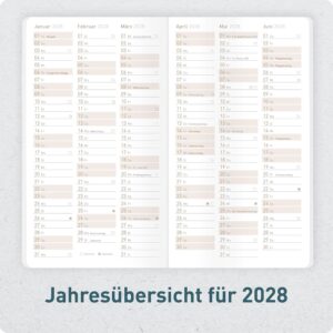 Häfft® Monthly Calendar 2027 A6 + Pocket Slim "Black Edition" – Bild 5