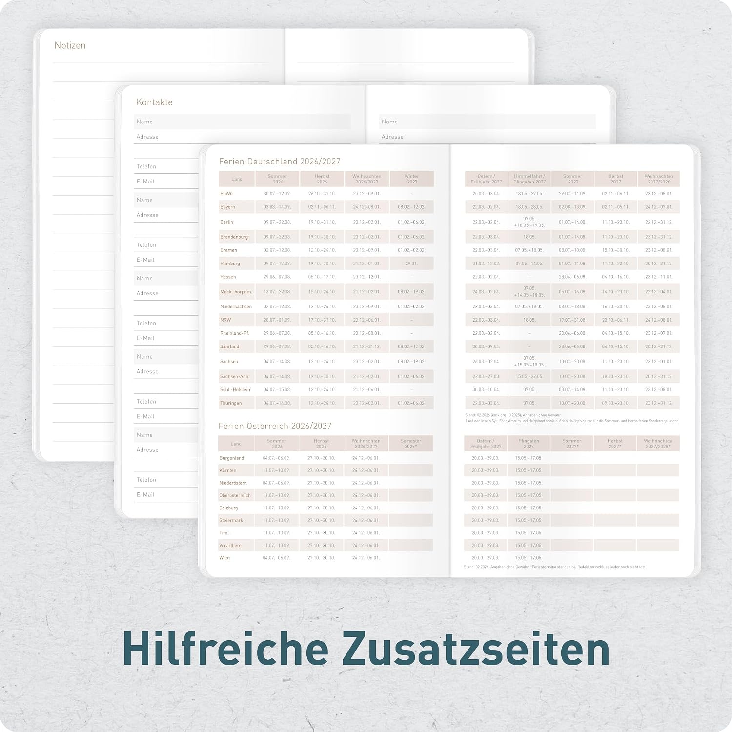 Häfft® Monthly Calendar 2027 A6 + Pocket Slim "Black Edition" – Bild 6