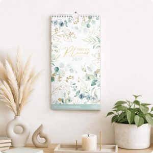 Häfft® Family Planner 2027 with 4 Columns - Wall Calendar "Gold Leaf" – Bild 7