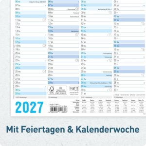 Häfft® 5 x Chalkboard Calendar 2027 A4 Landscape Year Planner Wall Calendar – Bild 4