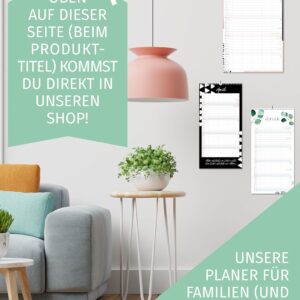 Schöne Güter® Couples Calendar 2027 Family Calendar 3 Columns 16 x 32.5 cm Eucalypt Greenery Wall Planner for 2 People Couple Planner Natural Design Modern and Fresh Includes Stickers and Holidays – Bild 9