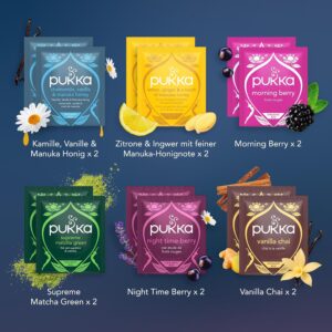 Pukka Organic Tea Gift Set, Advent Calendar, "Feel-Good Calendar 2025", Environmentally Friendly, No Chocolate, Dairy Free, Gift Idea, 12 Tea Variations, 24 Tea Bags – Bild 6
