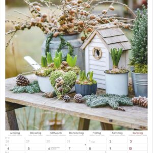 Landhaus 2027: Wandkalender 29,7x42 cm mit Feiertagen, 4-sprachigem Kalendarium und Platz für Notizen – Bild 2