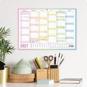 Häfft® Premium Chalkboard Calendar 2027 A4 Landscape with Holidays – Bild 7