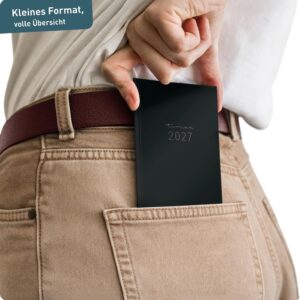 Häfft Monthly Calendar Slim Pocket Calendar 26/27 A6+ "Black Edition" – Bild 7