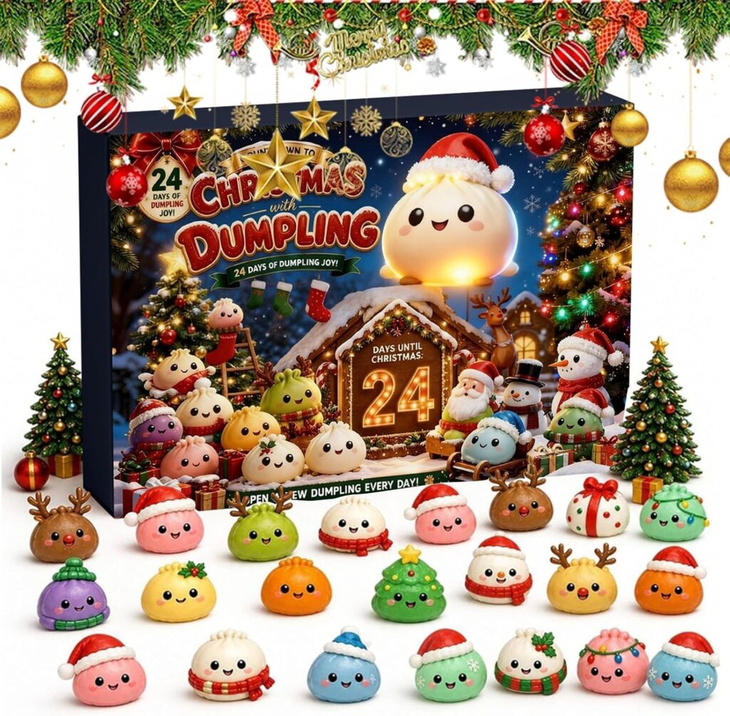 Squishy Christmas Advent Calendar 2026 Squeeze Toy Calendar (A)