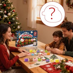 Squishy Advent Calendar 2026-12 Days Dumpling Squishy Christmas Calendar – Bild 4
