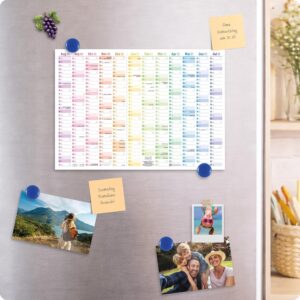 Häfft® Pack of 5 Wall Calendar School Year 2026 2027 A4 Landscape "Rainbow" – Bild 6