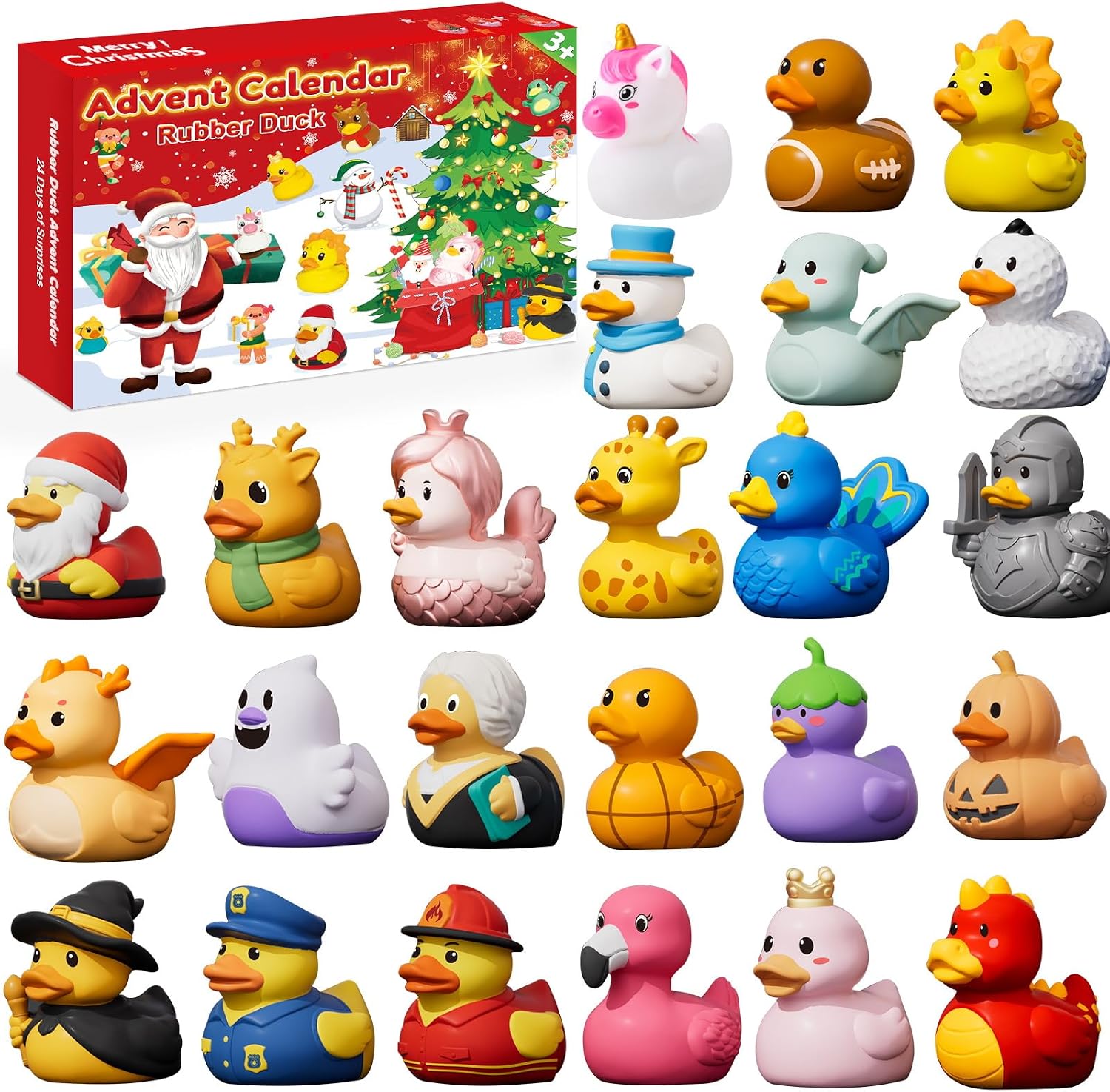Ducks Advent Calendar 2026 Children - 24 Days Christmas Calendar
