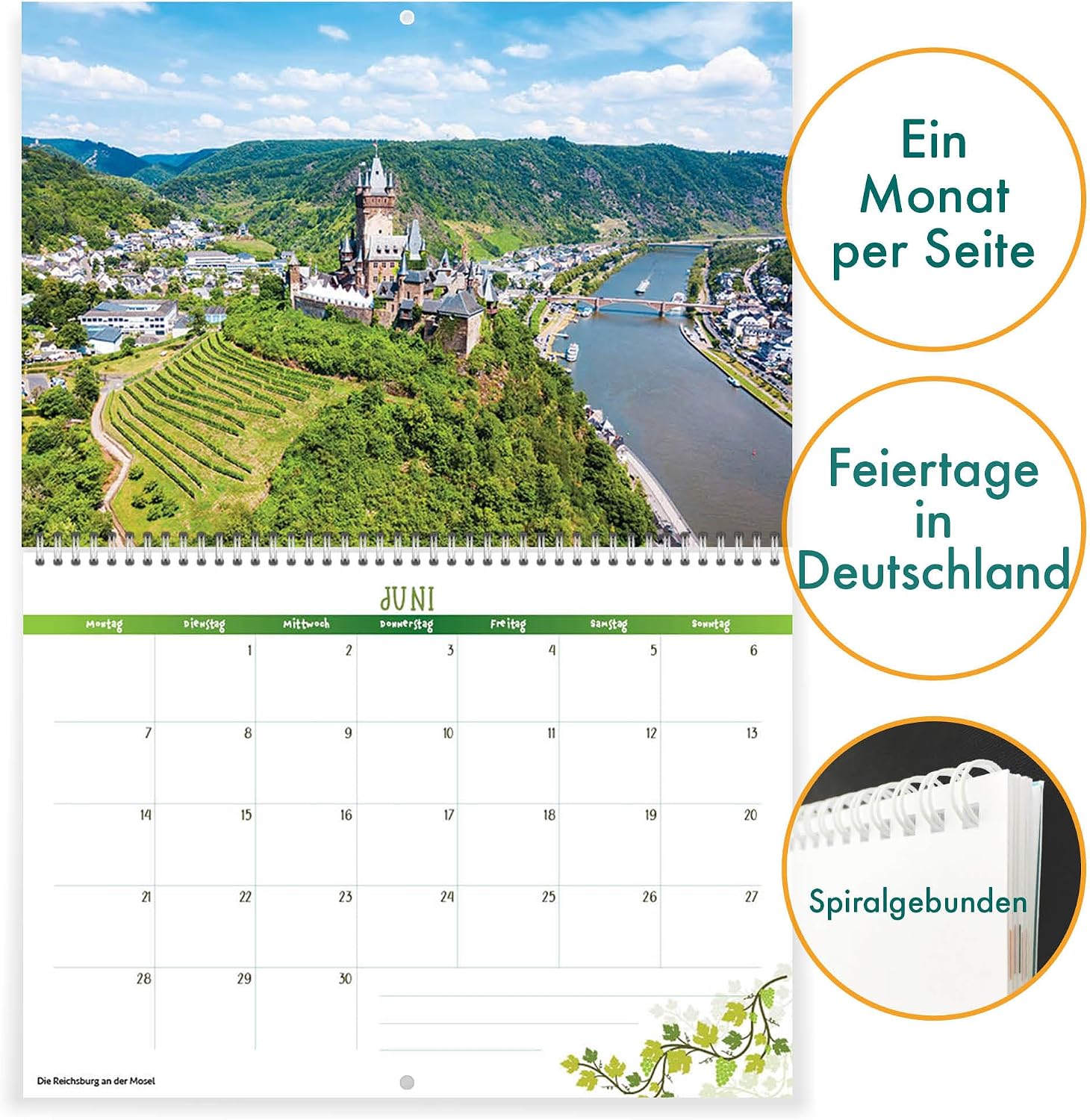 Wall Calendar 2027 Germany, Calendar German Landscapes – Bild 5