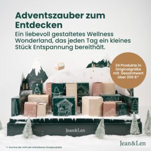 Alternative view of Jean & Len Advent Calendar 2026, Christmas 3D DIY Scenery, Includes a Rosemary & Ginger Design Limited Edition & an Exclusive Soap Fragrance Novelty, Only Original Sizes, Christmas Calendar