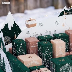 Jean & Len Advent Calendar 2026, Christmas 3D DIY Scenery, Includes a Rosemary & Ginger Design Limited Edition & an Exclusive Soap Fragrance Novelty, Only Original Sizes, Christmas Calendar – Bild 7
