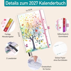 Calendar 2027 Book Calendar 1 Week 2 Pages A5 German – Bild 2