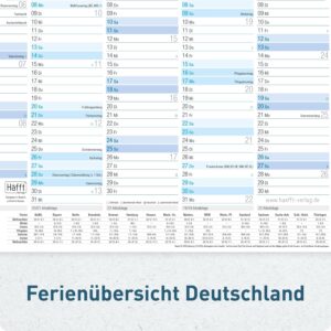 Häfft® 5 x Chalkboard Calendar 2027 A4 Landscape Year Planner Wall Calendar – Bild 5